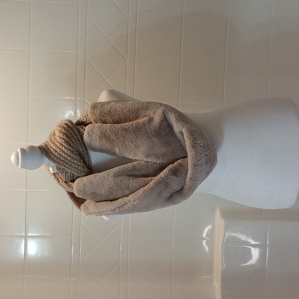 Maurices Faux Fur Pink Scarf